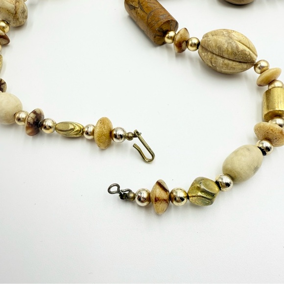 Himalayan Nepalese Indo Tibetan Chunky Beads MOP Agate Necklace - Picture 6 of 10